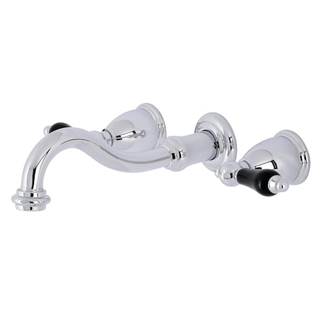 Kingston Brass KS3121PKL Duchess 2-Handle Wall Mount Bathroom Faucet, Polished Chrome KS3121PKL